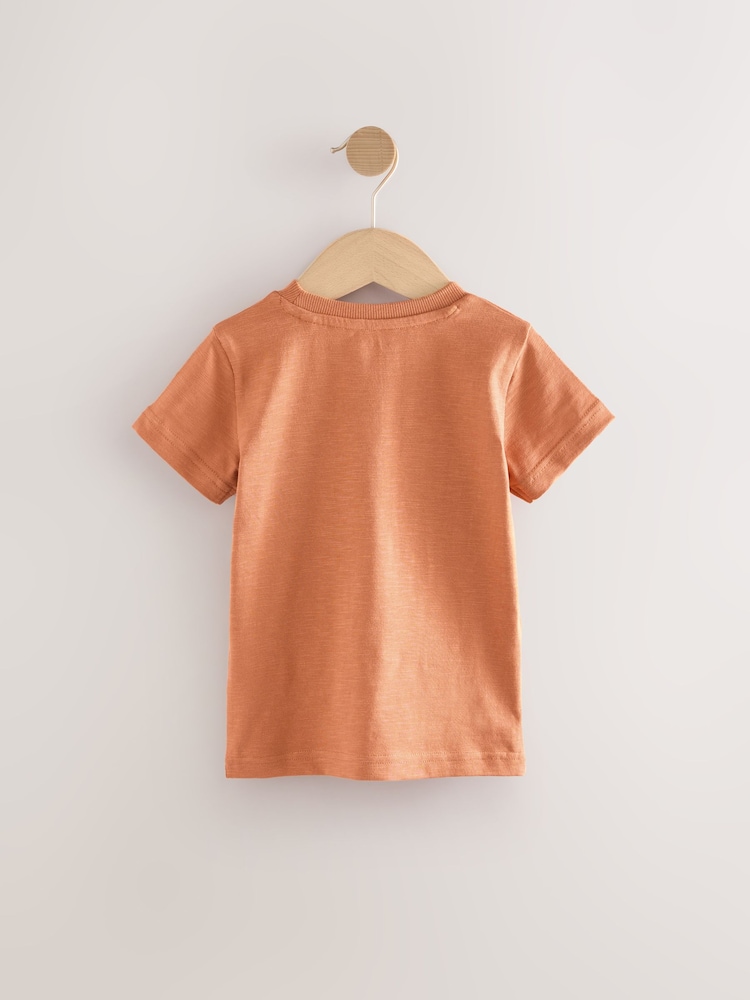 Orange Digger Short Sleeve Appliqué T-Shirt (3mths-7yrs) - Image 2 of 4