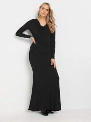 Long Tall Sally Black Cowl Neck Asymmetric Top - Image 3 of 6