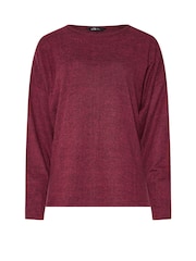 Long Tall Sally Red Batwing Jumper - Image 5 of 5