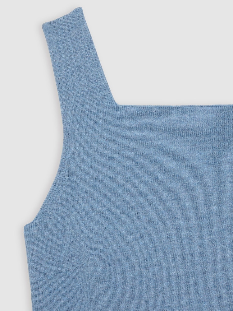 Reiss Blue Harper 13-14 yrs Compact Knit Top And Cardigan Set - Image 6 of 6