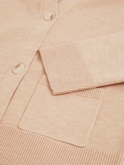 Reiss Camel Harper 13-14 yrs Compact Knit Top And Cardigan Set - Image 4 of 5