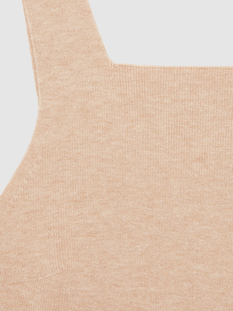 Reiss Camel Harper 13-14 yrs Compact Knit Top And Cardigan Set - Image 5 of 5