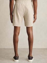 Reiss Stone Amarillo Textured Drawstring Shorts - Image 4 of 6