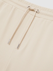 Reiss Stone Amarillo Textured Drawstring Shorts - Image 6 of 6