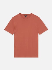 Розовый розовый - Reiss хлопковая футболка с круглым вырезом - Image 2 of 6