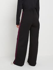 Long Tall Sally Black Stripe Wide Leg Trousers - Image 3 of 5