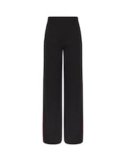 Long Tall Sally Black Stripe Wide Leg Trousers - Image 5 of 5