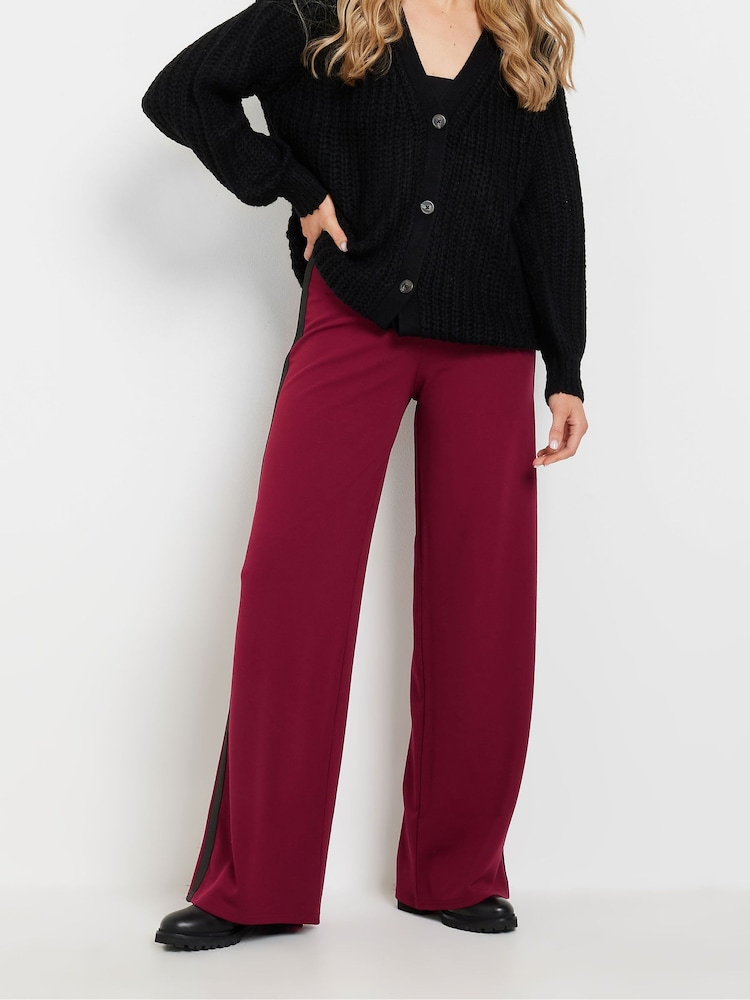 Long Tall Sally Red Stripe Wide Leg Trousers - Image 2 of 5