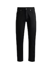 Vaqueros Maine negros de corte regular en denim italiano de BOSS - Imagen 4 de 5