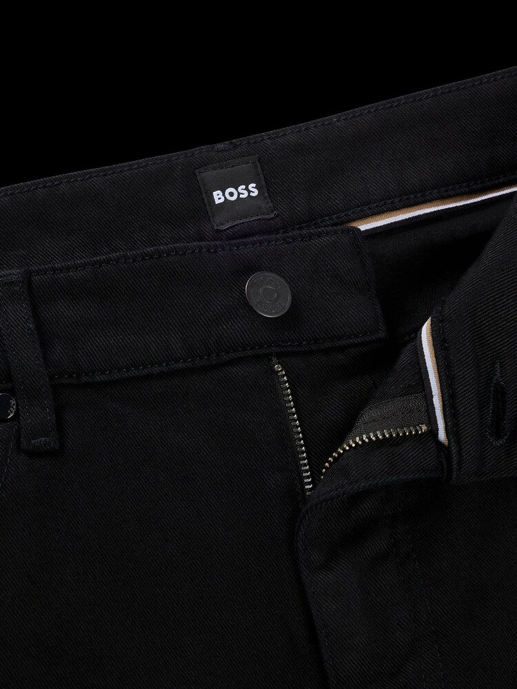 Vaqueros Maine negros de corte regular en denim italiano de BOSS - Imagen 5 de 5