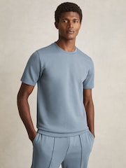 Airforce Blue - трикотажная футболка с круглым вырезом Reiss Bradley - Image 1 of 6