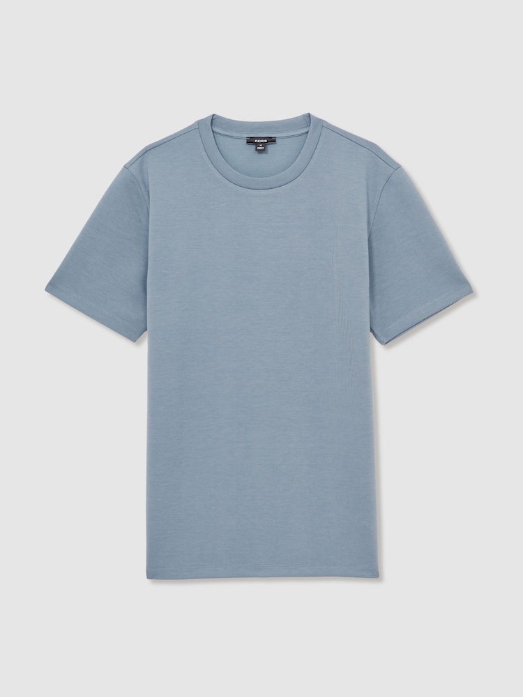 Airforce Blue - трикотажная футболка с круглым вырезом Reiss Bradley - Image 2 of 6