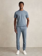Airforce Blue - трикотажная футболка с круглым вырезом Reiss Bradley - Image 3 of 6