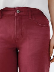 Red Baggy Wide Leg 100% Cotton Jeans - Image 5 of 8