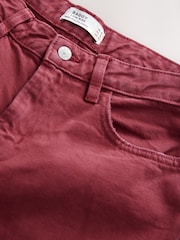 Red Baggy Wide Leg 100% Cotton Jeans - Image 7 of 8