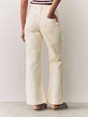 Ecru Relaxed Bootcut 100% Cotton Jeans - Image 2 of 9
