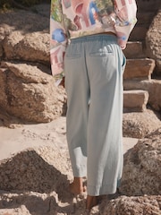 Bleach Lightweight Wide Leg Tencel 100% Cotton Jeans - Image 3 of 8