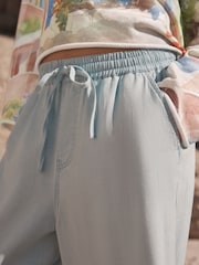 Bleach Lightweight Wide Leg Tencel 100% Cotton Jeans - Image 5 of 8