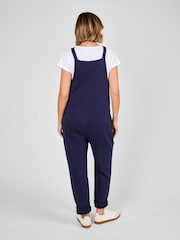 Azul marino - JoJo Maman Bébé Jersey Dungarees - Imagen 2 de 4