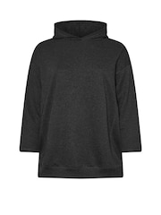 Yours Curve Black Oversized Hoodie - Image 5 of 5