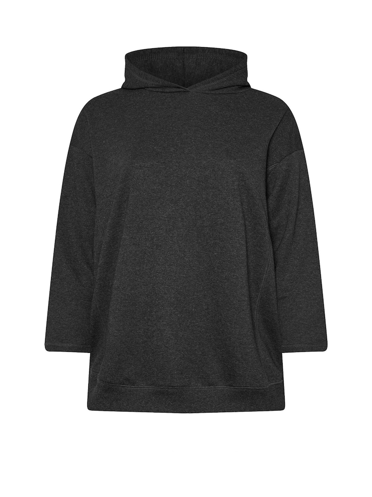 Yours Curve Black Oversized Hoodie - Image 5 of 5 Yours Curve Black Oversized Hoodie - Image 5 of 5