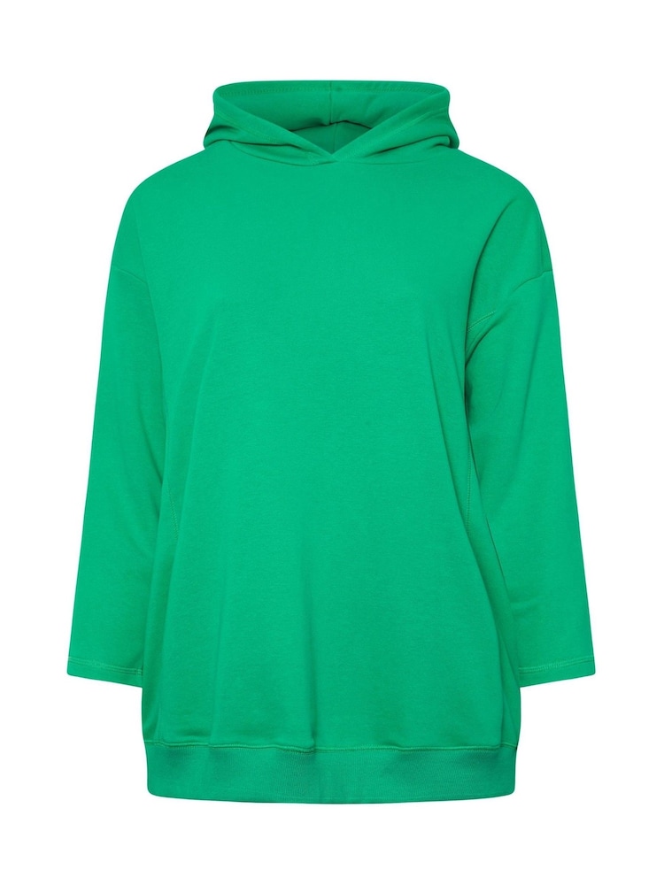 Yours Curve Green Oversized 100% Cotton Hoodie - Image 5 of 5