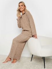 Yours Curve Natural Ribbed Trousers Set 2 Peice - Image 4 of 5