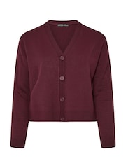 Yours Curve Purple Limited Knitted Cardigan - Image 5 of 5