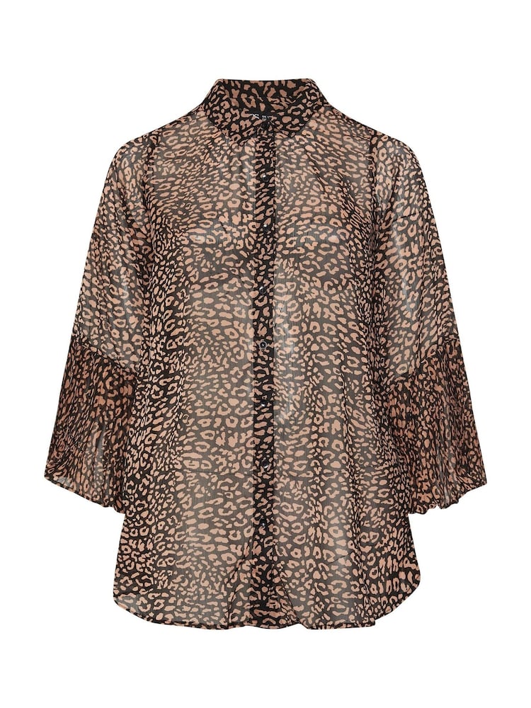 Yours Curve Black Pleated Back Shirt - Image 5 of 5