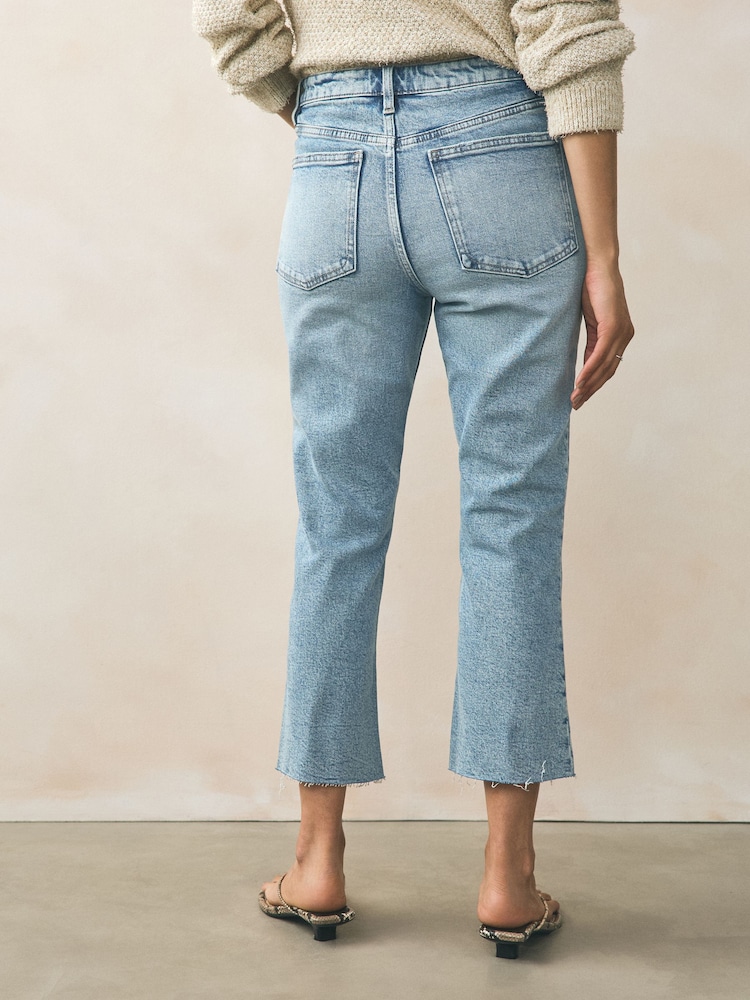 river island gray cropped jeans