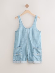 Mid Blue Romper Denim 100% Cottton Playsuit - Image 5 of 7