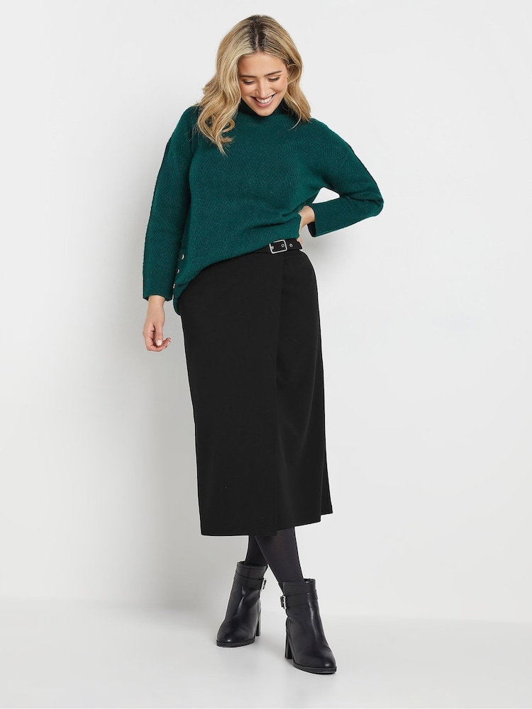 M&Co Buckle Detail Midi Skirt - Bild 2 von 5 M&Co Buckle Detail Midi Skirt - Bild 2 von 5