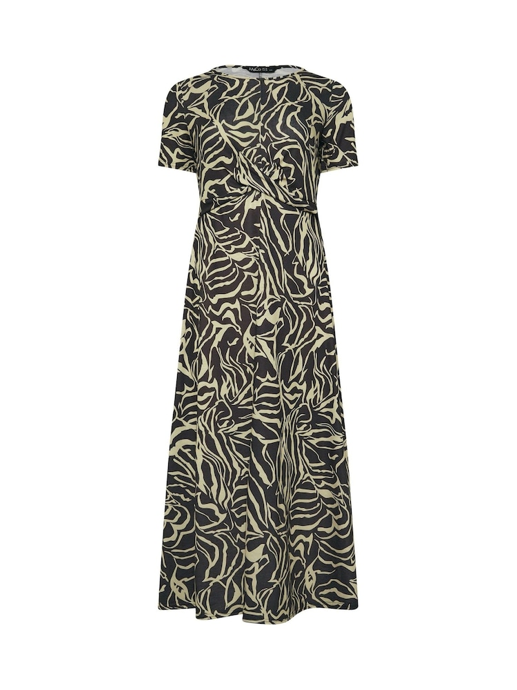 M&Co Black Abstract Midi Dress - Image 5 of 5