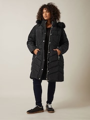 Evans Luxe Black Parka - Image 1 of 5