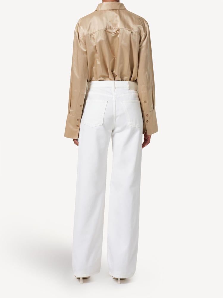 Citizens of Humanity White Annina High Rise Wide Leg Jeans - Image 2 of 6