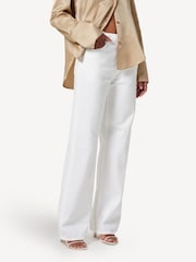 Citizens of Humanity White Annina High Rise Wide Leg Jeans - Image 4 of 6
