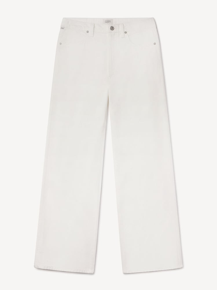 Citizens of Humanity White Annina High Rise Wide Leg Jeans - Image 6 of 6