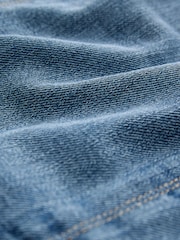 Azul medio - Minivestido de denim abullonado - Imagen 6 de 7
