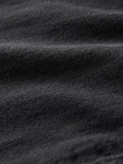 Black 100% Cotton Front Pocket Denim Mini Dress - Image 3 of 3