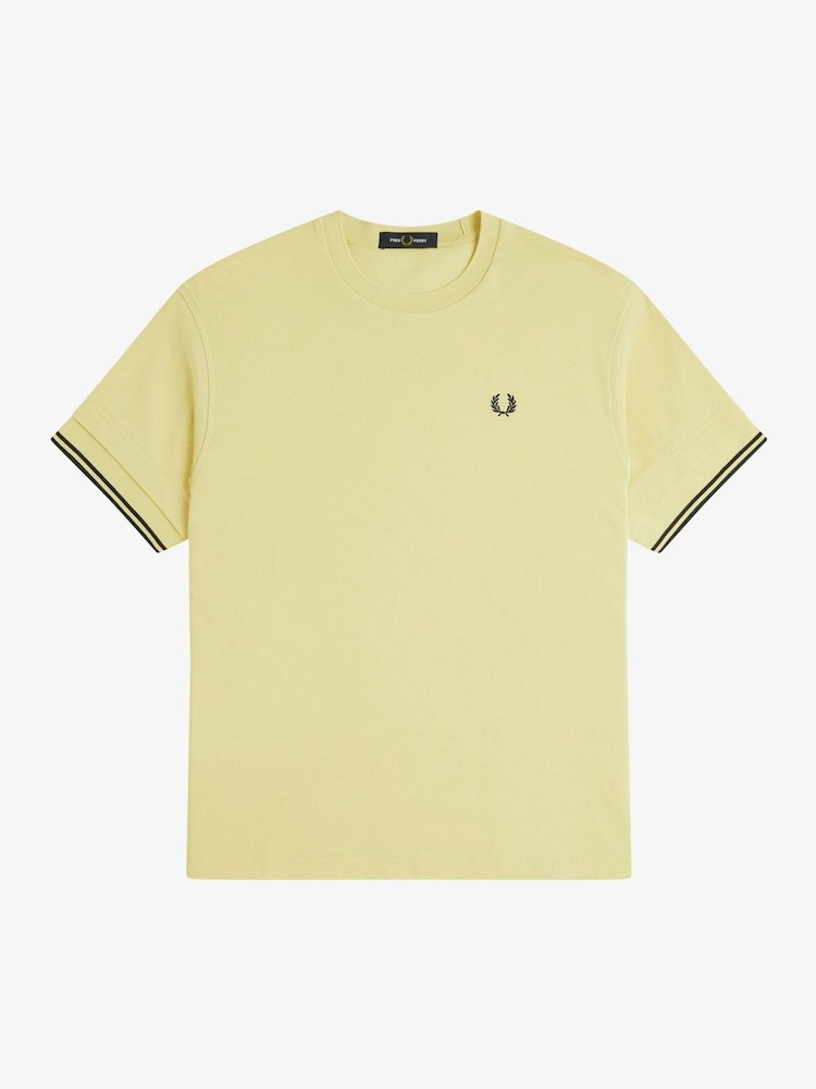 Fred Perry футболка из пике с контрастной отделкой - Изображение 1 из 2