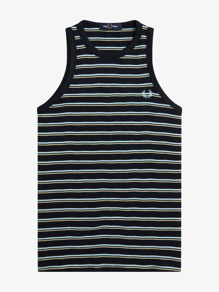 Fred Perry Striped Ribbed Vest - Image 1 of 2