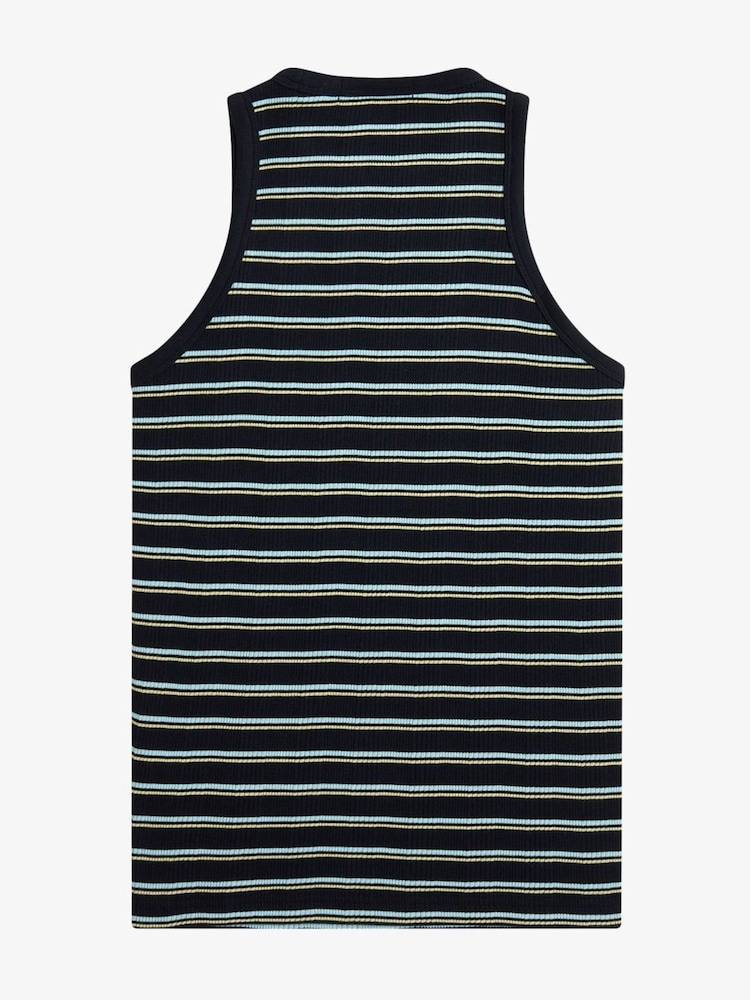 Fred Perry Striped Ribbed Vest - Image 2 of 2