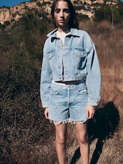 AGOLDE Blue Parker long Shorts - Image 2 of 6