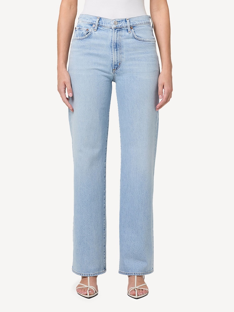 AGOLDE Beam Blue Harper Straight Stretch Jeans - Image 1 of 5