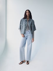 AGOLDE Beam Blue Harper Straight Stretch Jeans - Image 5 of 5