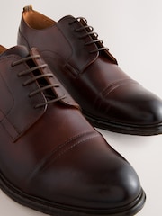 Brown Leather Toecap Shoes - Image 6 of 6