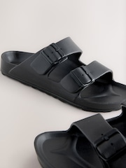 Black EVA 2 Buckle Slides - Image 4 of 5