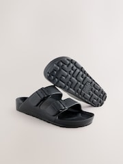Black EVA 2 Buckle Slides - Image 5 of 5