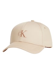 Calvin Klein White Monogram Embroidered Cap - Image 1 of 2
