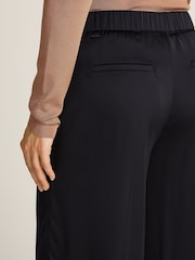 Calvin Klein Black Technical Satin Straight Trousers - Image 4 of 7